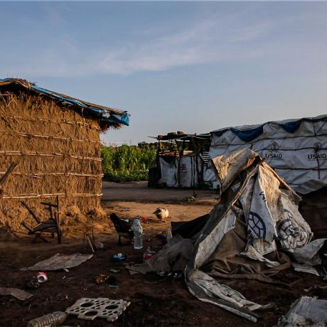 A photo Ndedja, a resettlement village in Mozambique 